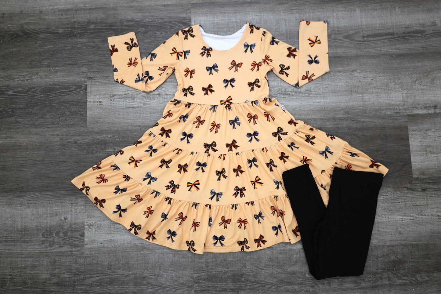 Long Sleeve Twirl Dress & Legging Set - Minikin Mischief Clothing Co.