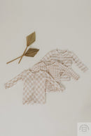 Bamboo Footie | Striped - Minikin Mischief Clothing Co.