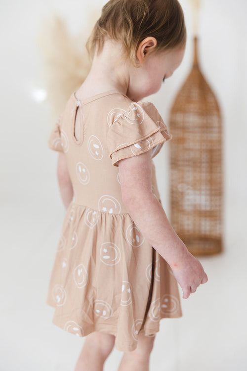 Bamboo Twirl Dress | Starry Eyed Smiles - Minikin Mischief Clothing Co.