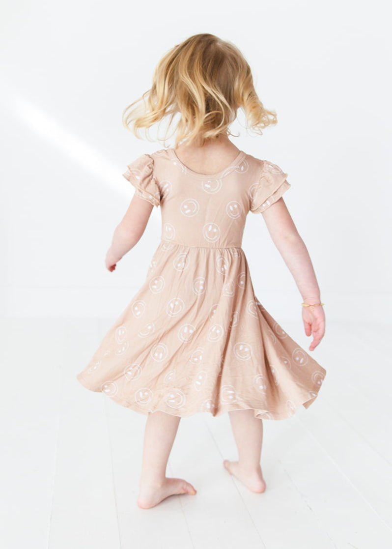 Bamboo Twirl Dress | Starry Eyed Smiles - Minikin Mischief Clothing Co.