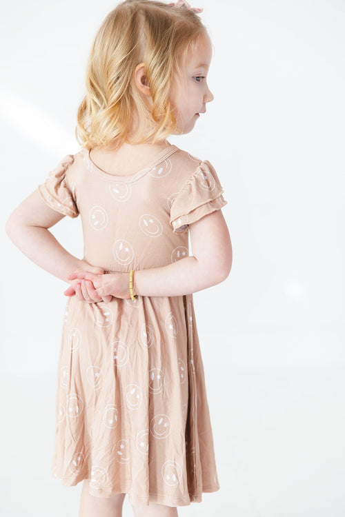 Bamboo Twirl Dress | Starry Eyed Smiles - Minikin Mischief Clothing Co.
