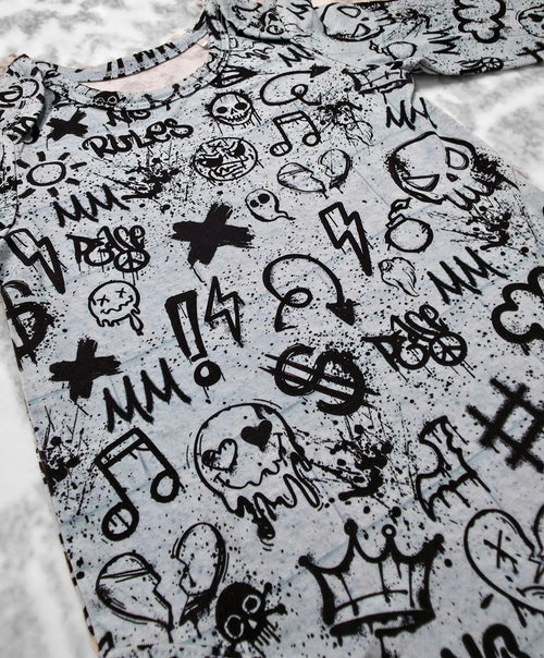 Long Sleeve Onesie - Minikin Mischief Clothing Co.