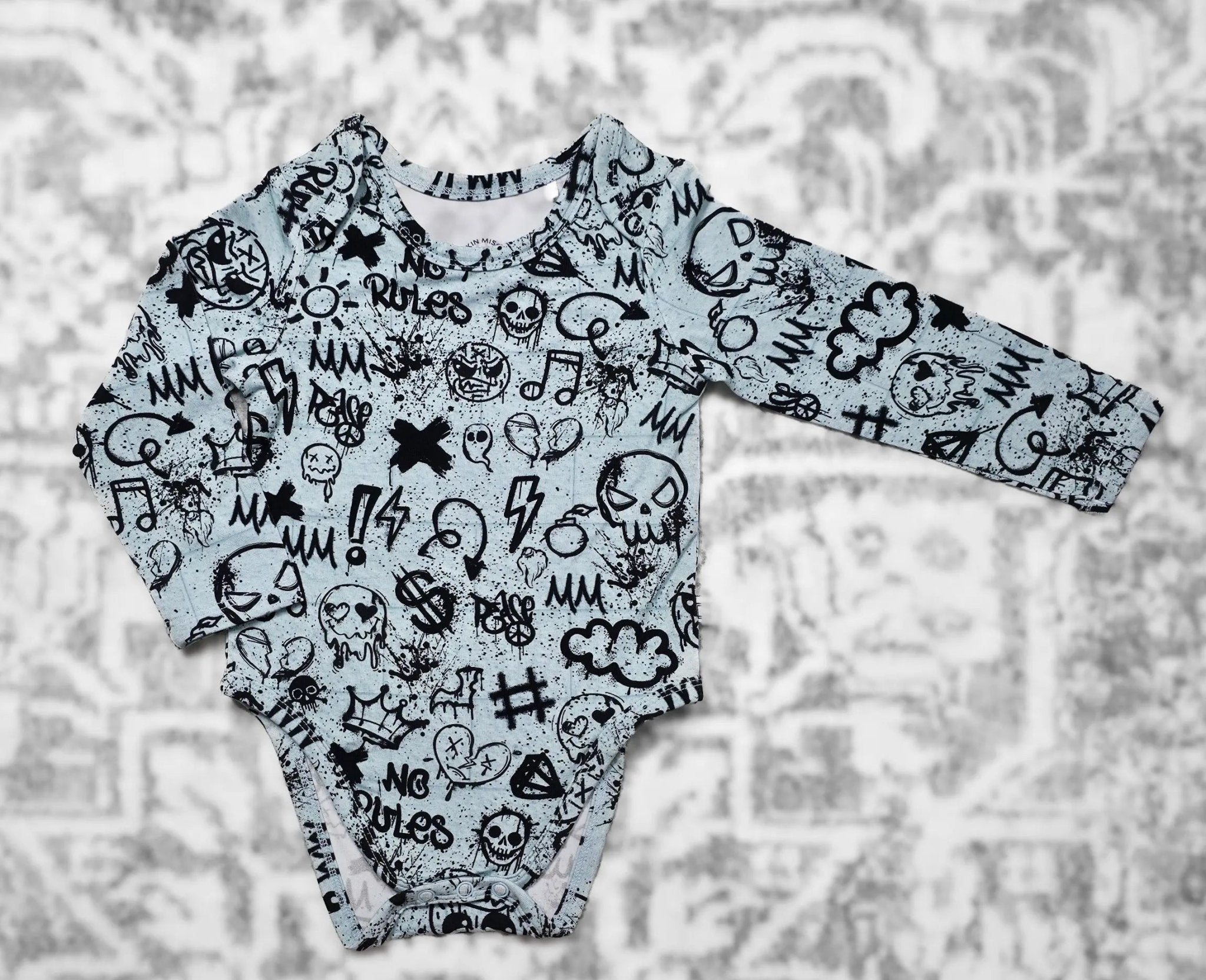 Long Sleeve Onesie - Minikin Mischief Clothing Co.