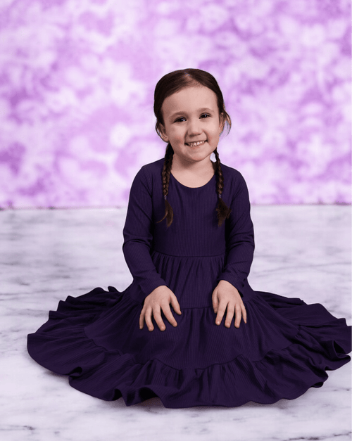 Long Sleeve Twirl Dress & Short Set - Minikin Mischief Clothing Co.