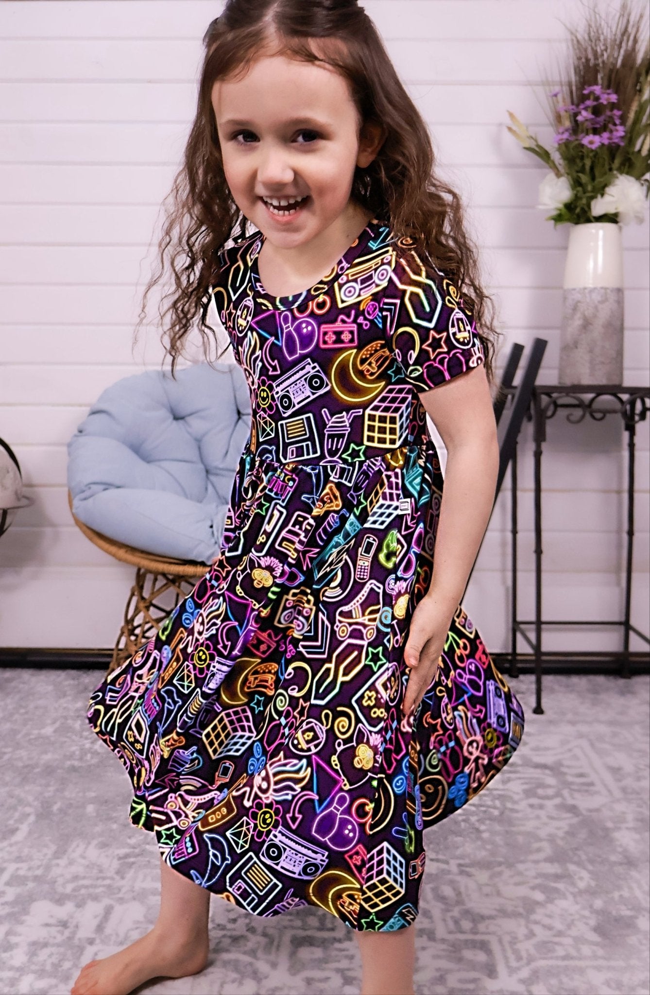 Short Sleeve Dress & Short Set - Minikin Mischief Clothing Co.
