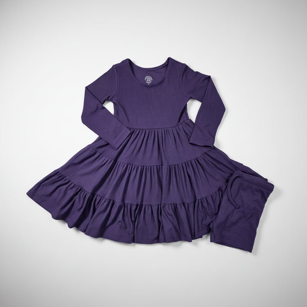 Long Sleeve Twirl Dress & Short Set - Minikin Mischief Clothing Co.