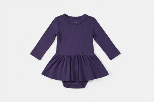Long Sleeve Bamboo Bodysuit Twirl - Minikin Mischief Clothing Co.