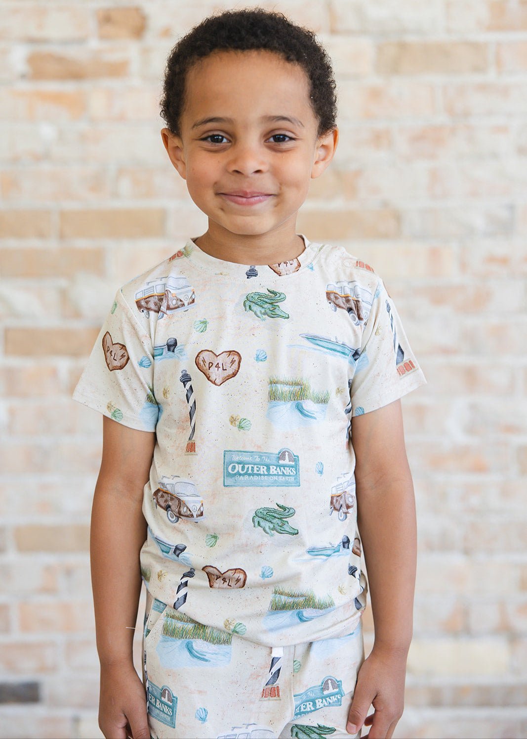 Bamboo Shortie Set | Outer Banks - Minikin Mischief Clothing Co.