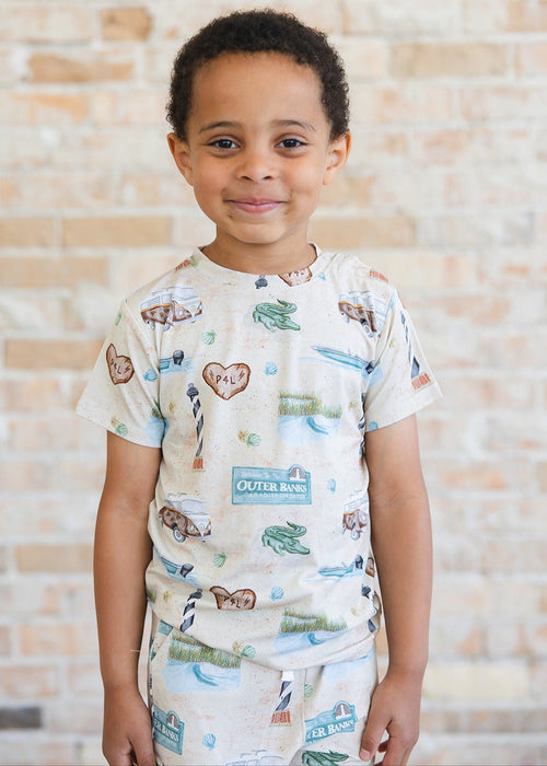 Bamboo Shortie Set | Outer Banks - Minikin Mischief Clothing Co.