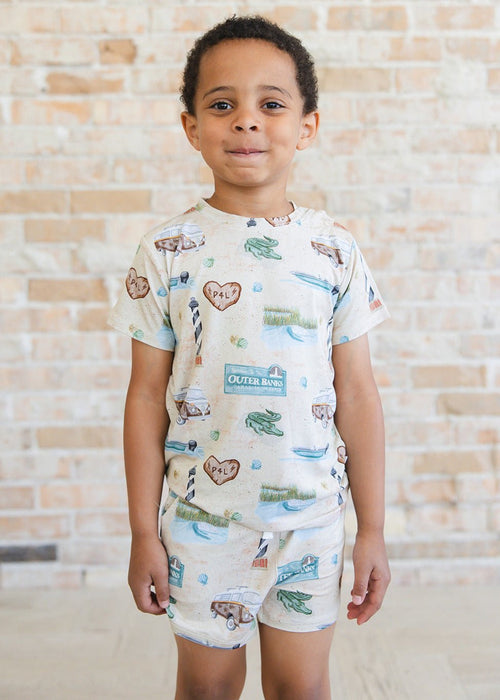 Bamboo Shortie Set | Outer Banks - Minikin Mischief Clothing Co.