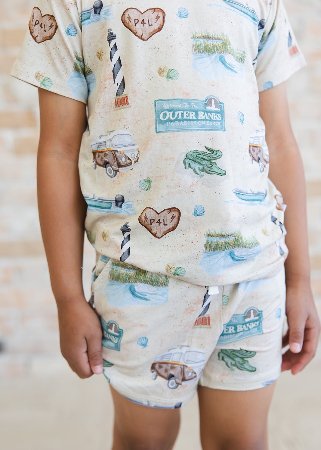 Bamboo Shortie Set | Outer Banks - Minikin Mischief Clothing Co.