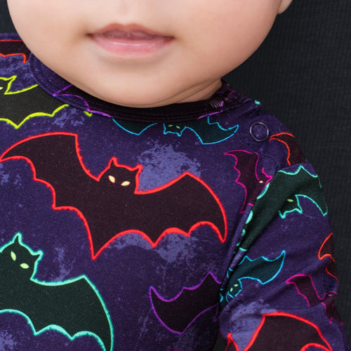 Long Sleeve Bamboo Bodysuit Twirl - Minikin Mischief Clothing Co.