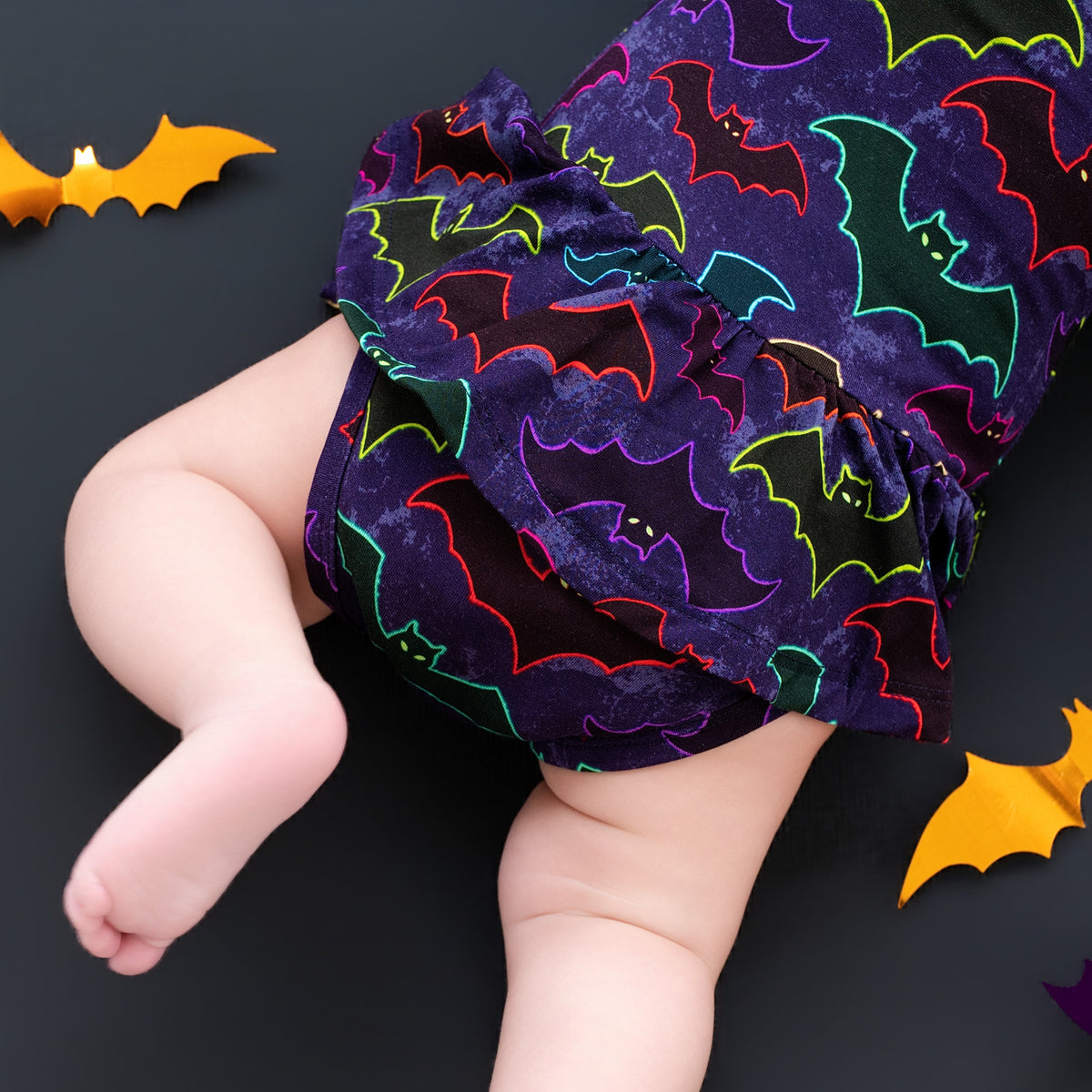 Long Sleeve Bamboo Bodysuit Twirl - Minikin Mischief Clothing Co.