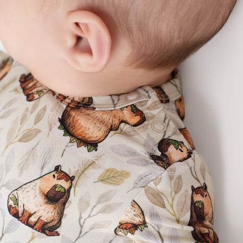 Long Sleeve Bamboo Bodysuit Twirl - Minikin Mischief Clothing Co.