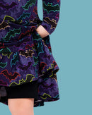 Long Sleeve Twirl Dress & Short Set - Minikin Mischief Clothing Co.