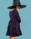 Long Sleeve Twirl Dress & Short Set - Minikin Mischief Clothing Co.