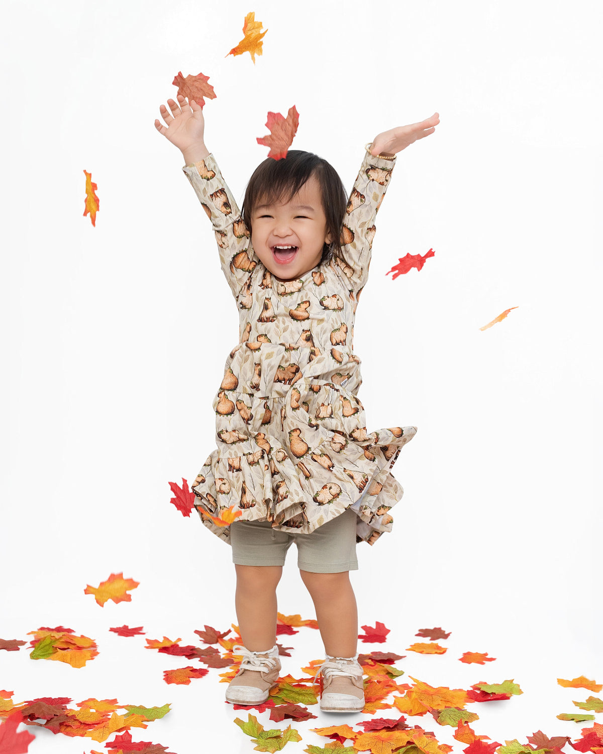 Long Sleeve Twirl Dress & Short Set - Minikin Mischief Clothing Co.