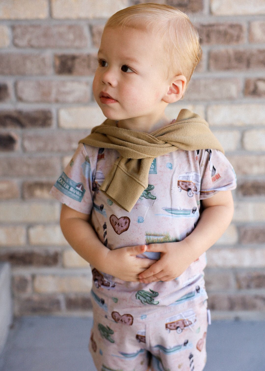 Bamboo Shortie Set | Outer Banks - Minikin Mischief Clothing Co.