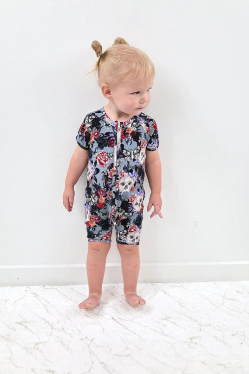 Short Sleeve Shortie Romper - Minikin Mischief Clothing Co.