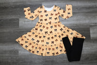 Long Sleeve Twirl Dress & Legging Set - Minikin Mischief Clothing Co.