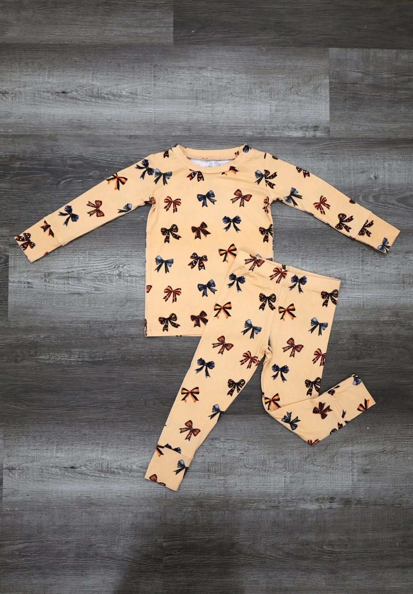 Long Sleeve Two Piece Pajamas - Minikin Mischief Clothing Co.