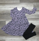 Long Sleeve Twirl Dress & Legging Set - Minikin Mischief Clothing Co.
