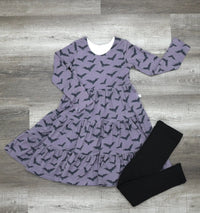 Long Sleeve Twirl Dress & Legging Set - Minikin Mischief Clothing Co.