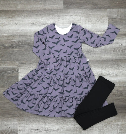 Long Sleeve Twirl Dress & Legging Set - Minikin Mischief Clothing Co.