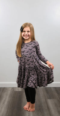 Long Sleeve Twirl Dress & Legging Set - Minikin Mischief Clothing Co.