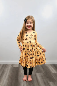 Long Sleeve Twirl Dress & Legging Set - Minikin Mischief Clothing Co.