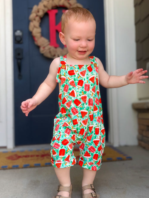 Shorts Overalls - Minikin Mischief Clothing Co.