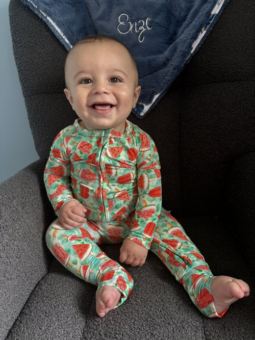 Long Sleeve Convertible Zippy Romper - Minikin Mischief Clothing Co.