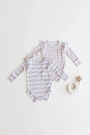 Gingham Bamboo Ruffle Bodysuit - Minikin Mischief Clothing Co.