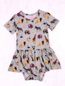 Short Sleeve Bodysuit Twirl - Minikin Mischief Clothing Co.