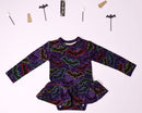 Long Sleeve Bamboo Bodysuit Twirl - Minikin Mischief Clothing Co.