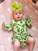 Long Sleeve Bamboo Bodysuit Twirl - Minikin Mischief Clothing Co.