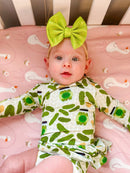 Long Sleeve Bamboo Bodysuit Twirl - Minikin Mischief Clothing Co.