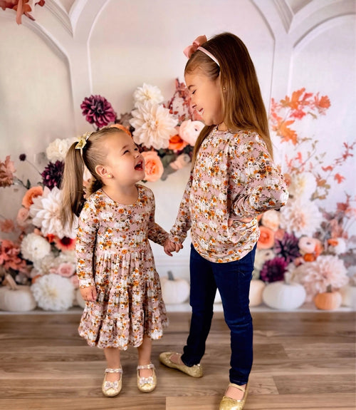 Long Sleeve Twirl Dress & Short Set - Minikin Mischief Clothing Co.