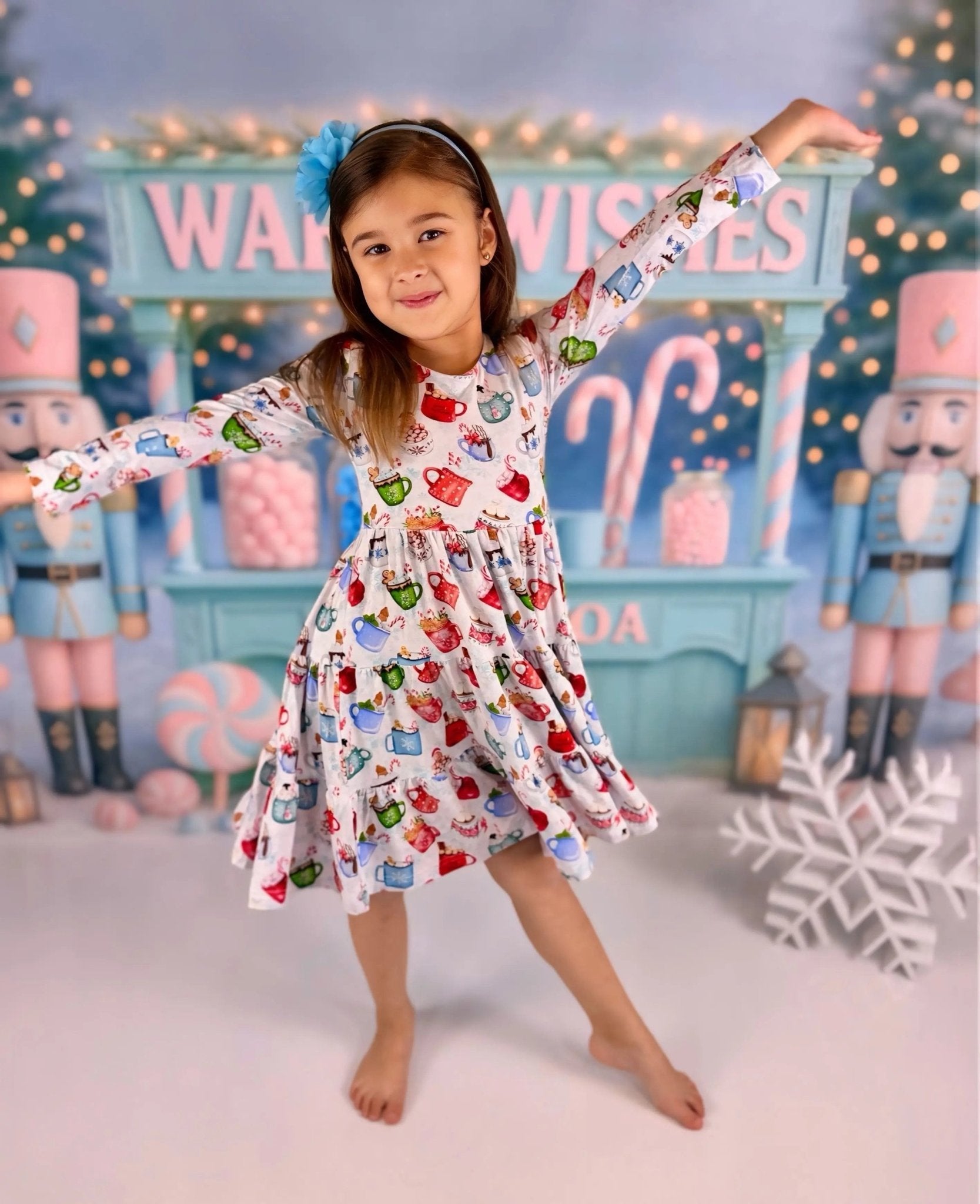 Long Sleeve Twirl Dress & Short Set - Minikin Mischief Clothing Co.