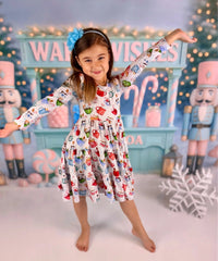 Long Sleeve Twirl Dress & Short Set - Minikin Mischief Clothing Co.