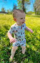 Short Sleeve Shortie Romper - Minikin Mischief Clothing Co.
