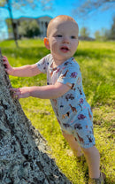 Short Sleeve Shortie Romper - Minikin Mischief Clothing Co.