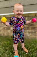 Short Sleeve Shortie Romper - Minikin Mischief Clothing Co.