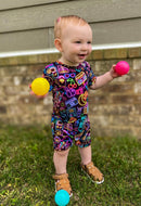 Short Sleeve Shortie Romper - Minikin Mischief Clothing Co.