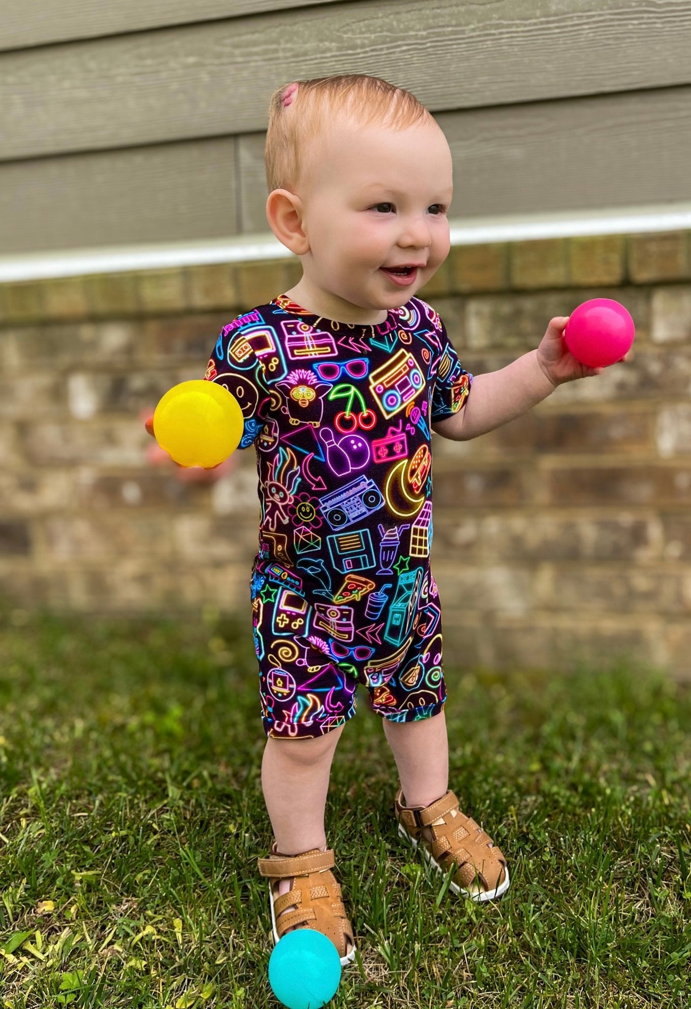 Short Sleeve Shortie Romper - Minikin Mischief Clothing Co.