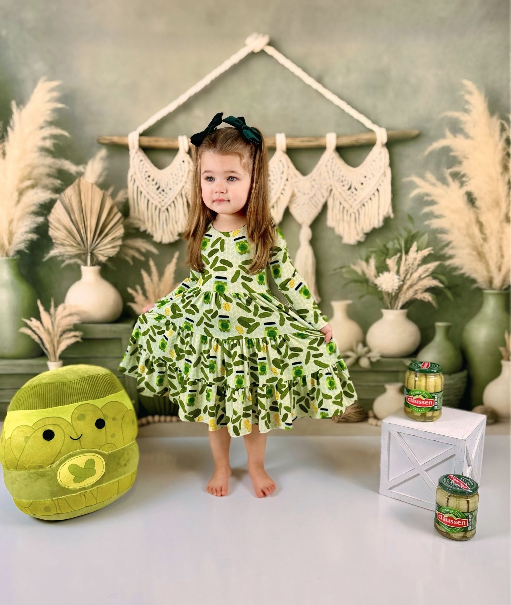 Long Sleeve Twirl Dress & Short Set - Minikin Mischief Clothing Co.