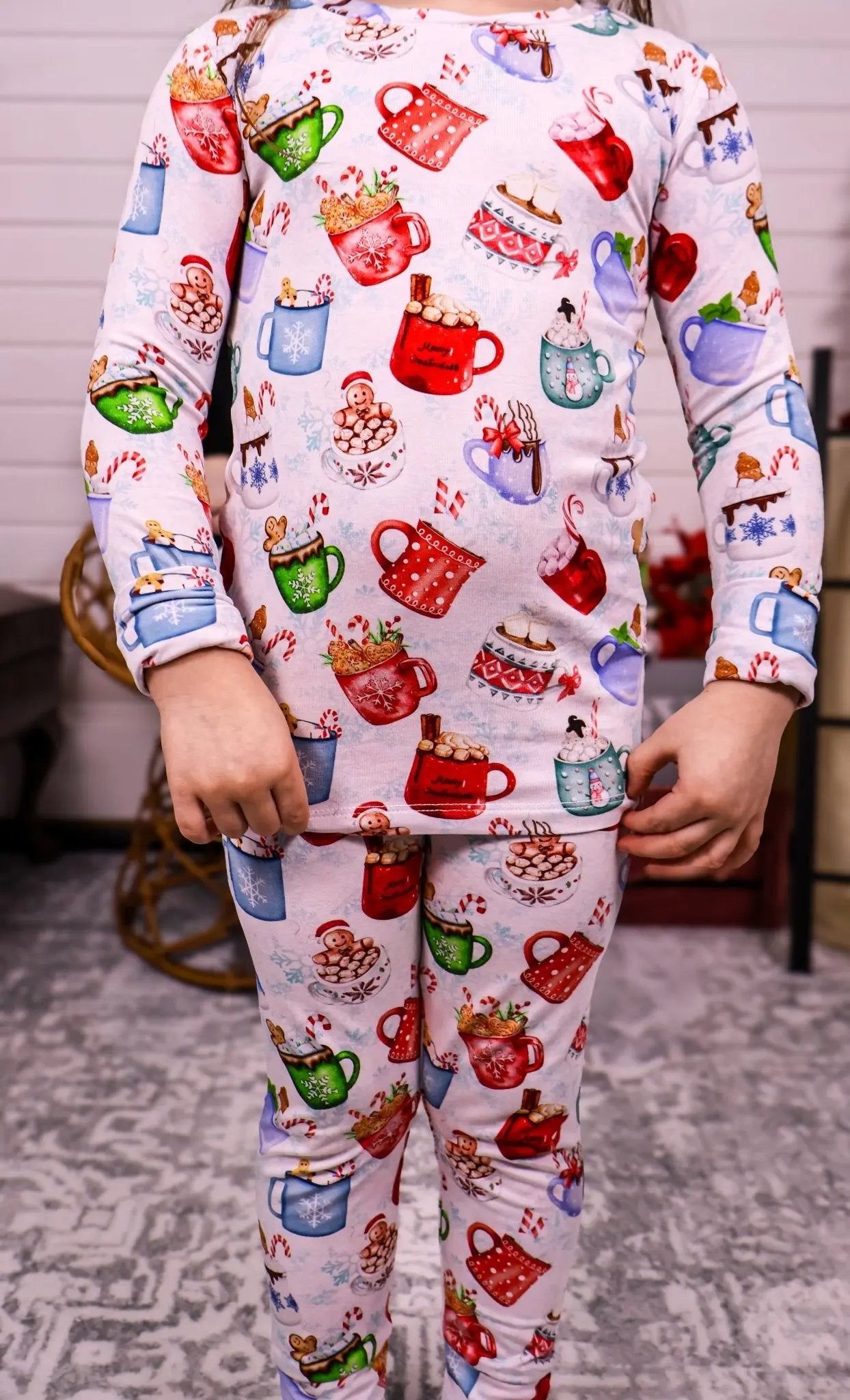 Long Sleeve Two Piece Pajamas - Minikin Mischief Clothing Co.