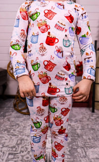 Long Sleeve Two Piece Pajamas - Minikin Mischief Clothing Co.