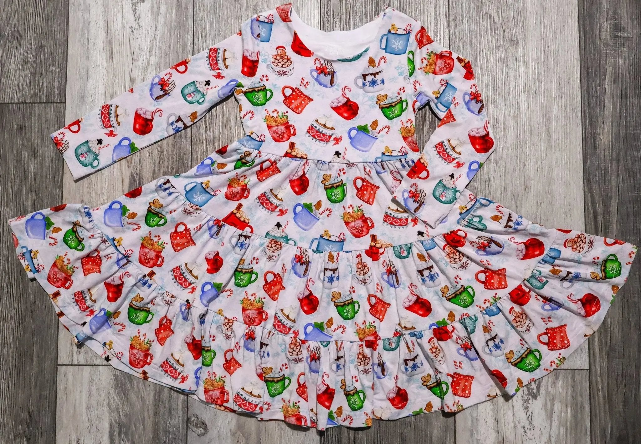 Long Sleeve Twirl Dress & Short Set - Minikin Mischief Clothing Co.