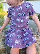 Short Sleeve Bodysuit Twirl - Minikin Mischief Clothing Co.